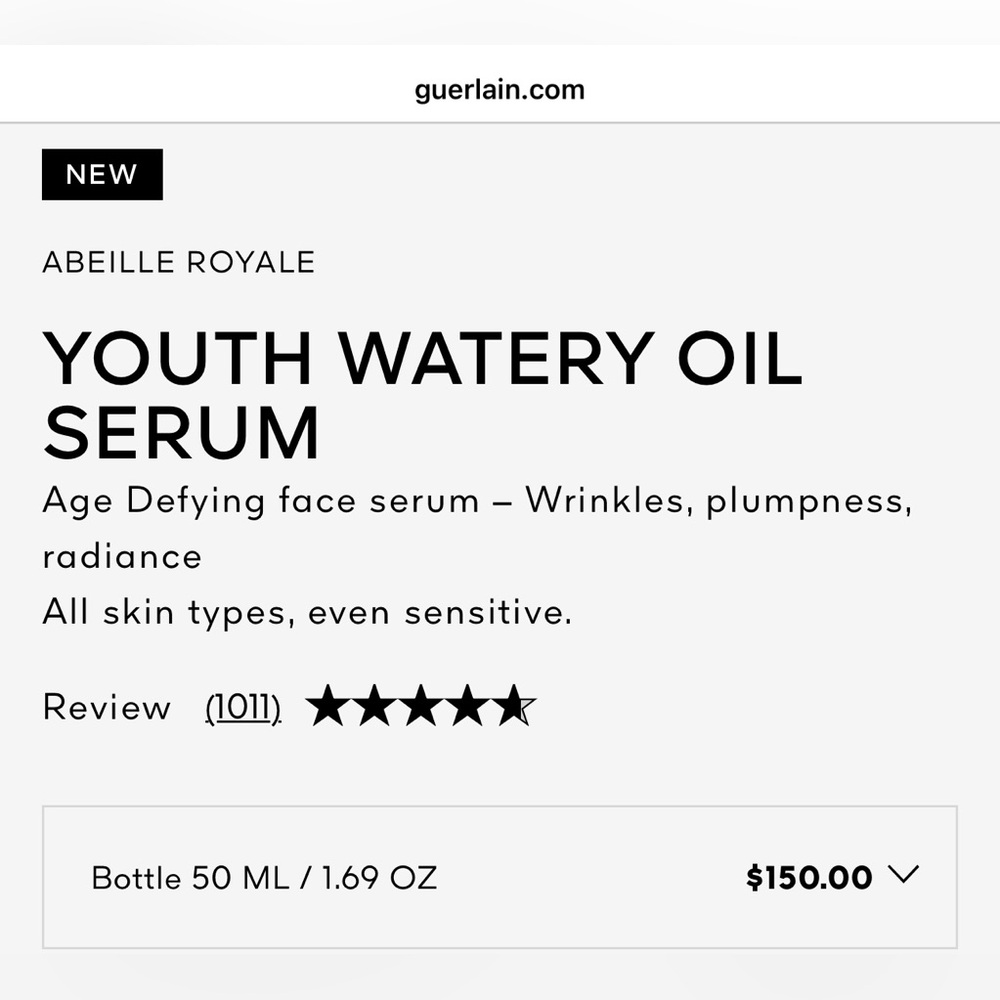 Guerlain Abeille Royale Gold Face Oil Serum - Picture 3 of 8